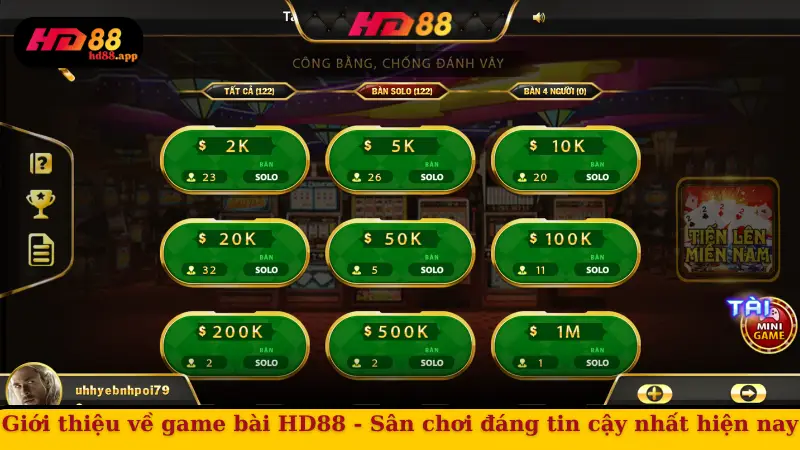 Giới thiệu về game bài HD88 - Sân chơi đáng tin cậy nhất hiện nay