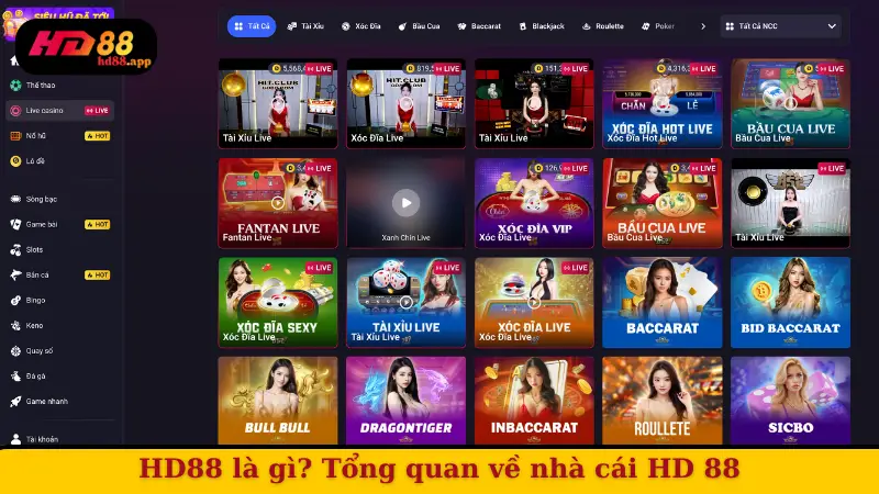 HD88 là gì? Tổng quan về nhà cái HD 88