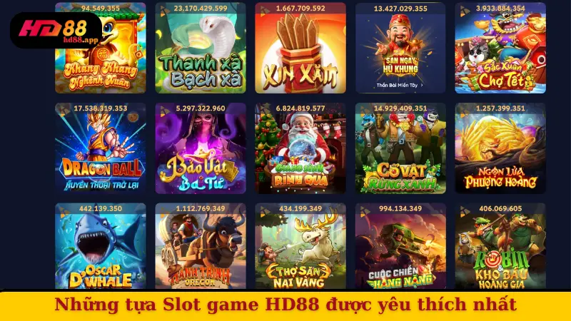 Những tựa Slot game HD88 được yêu thích nhất