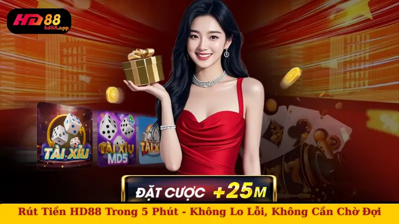 Rút Tiền HD88 Trong 5 Phút - Không Lo Lỗi, Không Cần Chờ Đợi