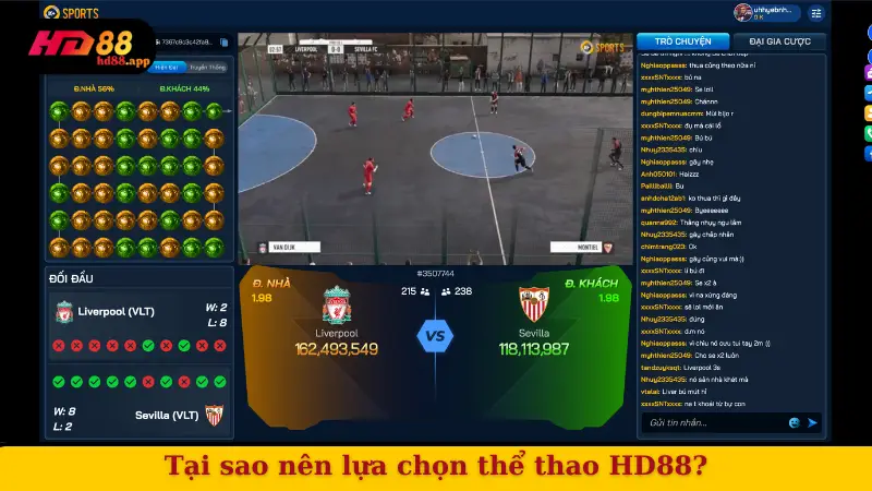 Tại sao nên lựa chọn thể thao HD88?